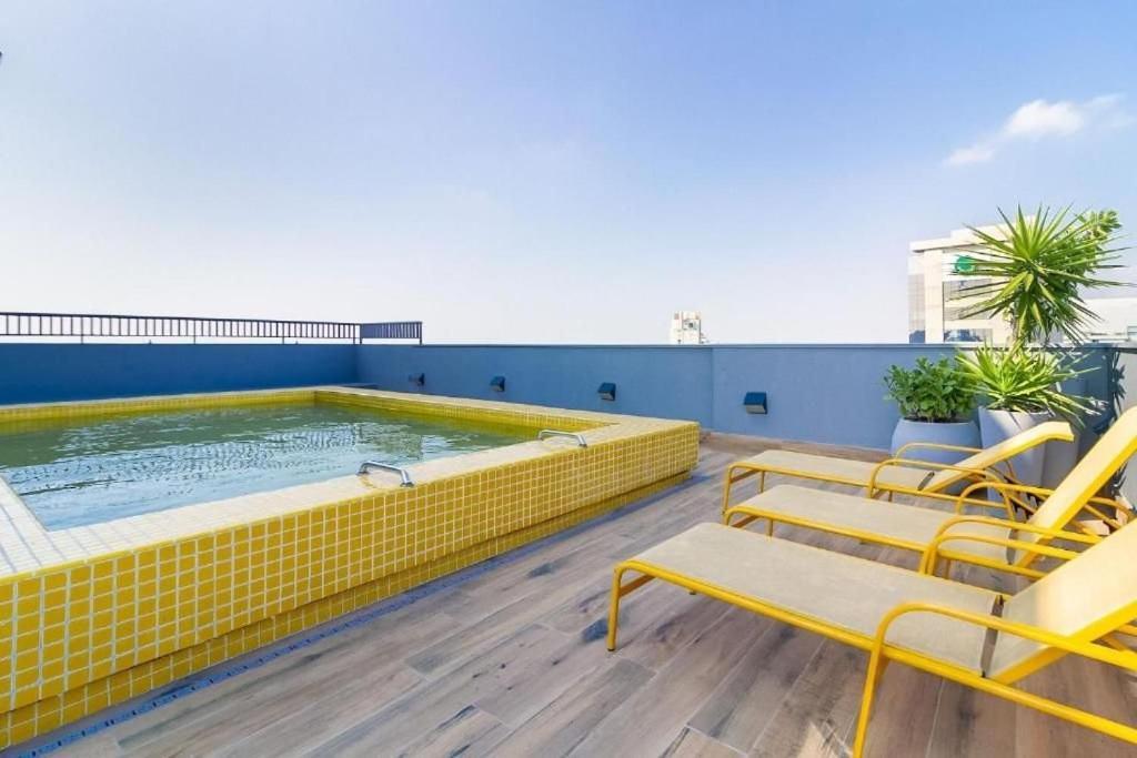 Oasis Urbano: Studio Deslumbrante Com Piscina Na Cobertura By Dabra House- Vn 03 San Paolo Esterno foto